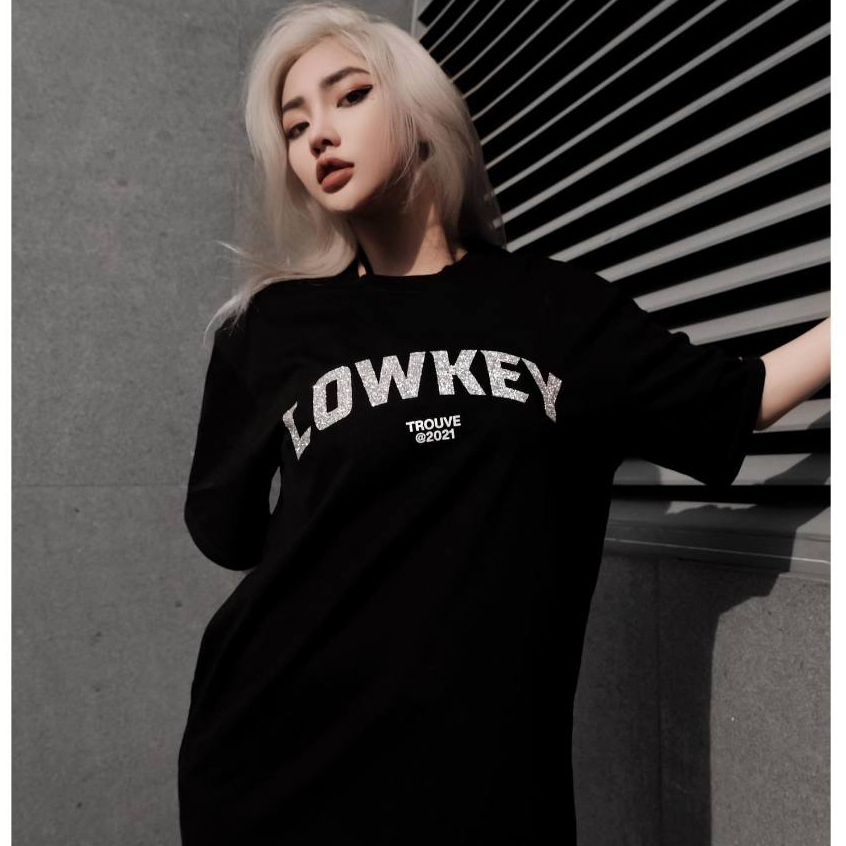 Áo Thun Local Brand Unisex LOWKEY TEE/Hình In Nhũ Bạc, Áo Phông Unisex 100% Cotton 2 chiều Basic Tee
