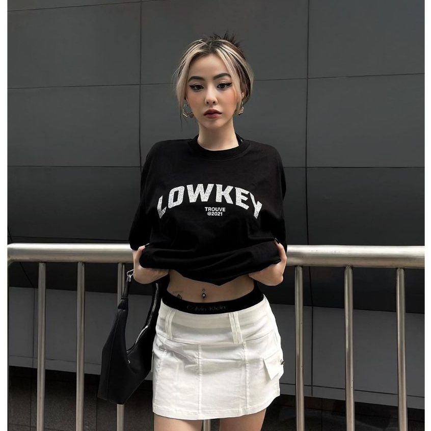 Áo Thun Local Brand Unisex LOWKEY TEE/Hình In Nhũ Bạc, Áo Phông Unisex 100% Cotton 2 chiều Basic Tee