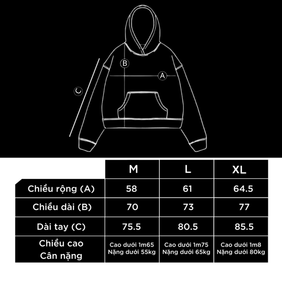Áo Hoodie Local Brand Unisex SILENCE T-SHIRT/ SS CHUOTTRANG, Áo nỉ form rộng mũ 2 lớp tay phồng chất nỉ bông cotton
