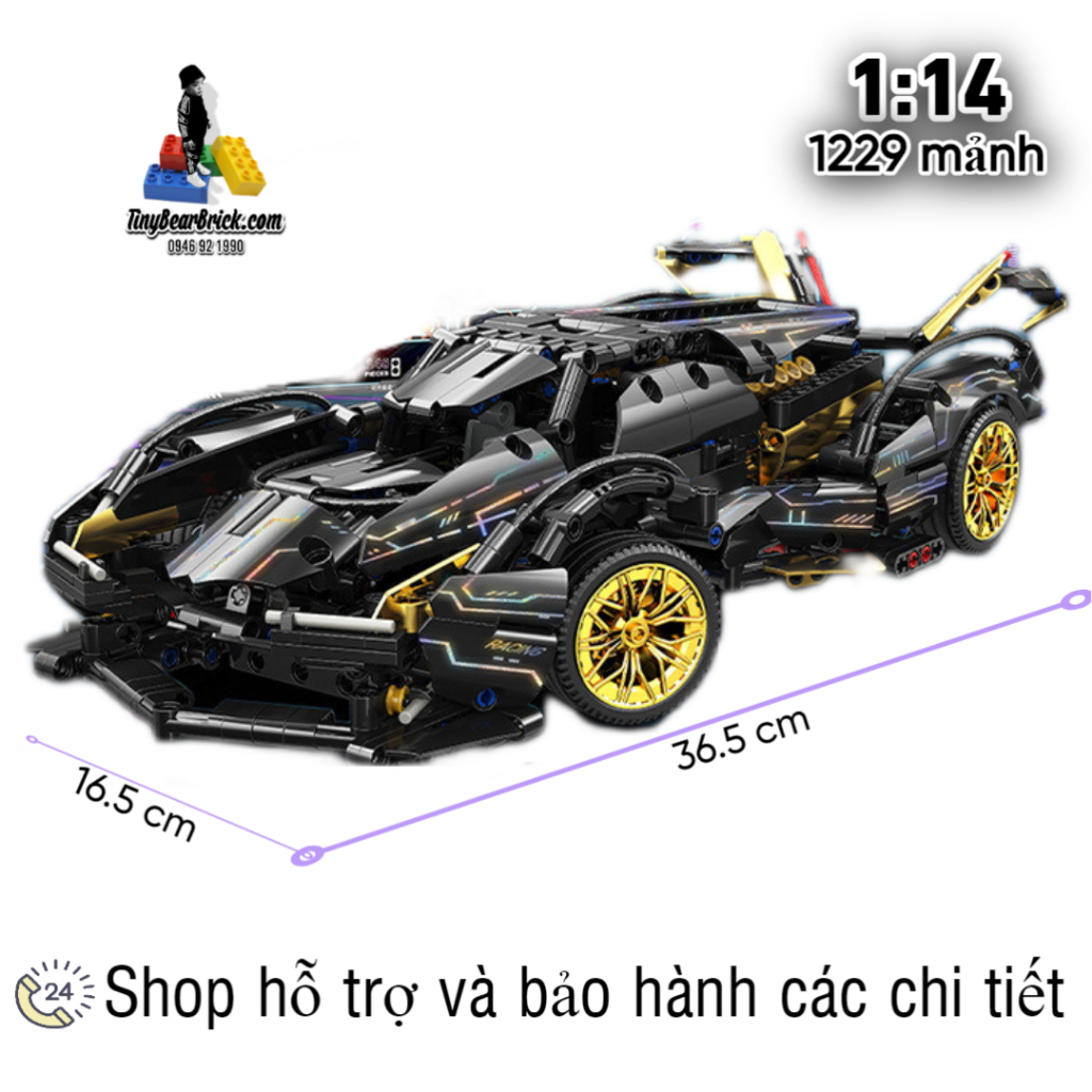 Đồ chơi oto lắp ráp lambo posche bugati lắp ghép tỷ lệ điều khiển 2.4ghz 1:14 đồ chơi thông minh cao cấp