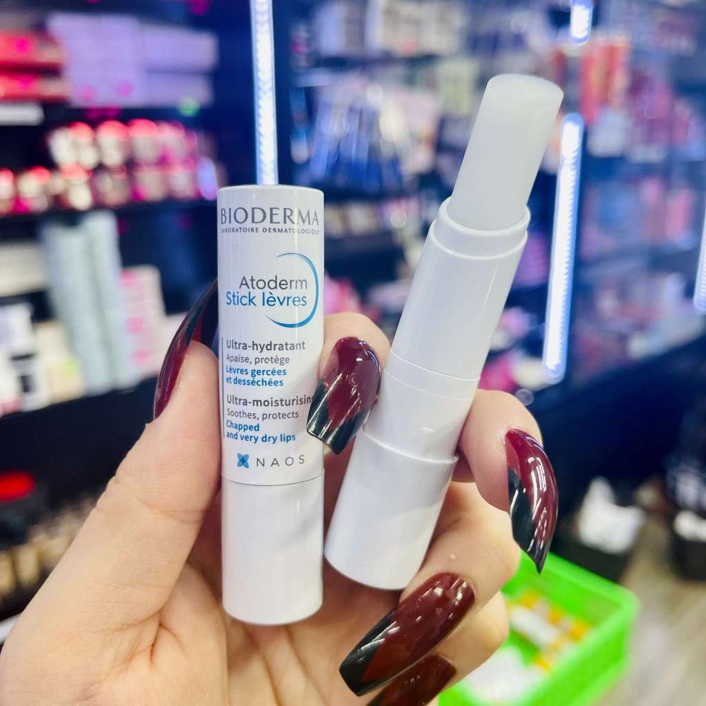 Son Dưỡng Môi Bioderma Atoderm Lèvres Stick Hydratan 4g dưỡng môi khô nứt nẻ và tổn thương