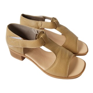 Giày sandal cao gót nữ bigben da bò thật cao 4 phân gcg126