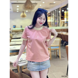 Áo thun form vừa phối thêu CB phong cách năng động CHIBEST BAC84