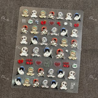 Sticker nail 5D lụa trang trí móng tay nail mới