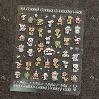 Sticker nail 5D lụa trang trí móng tay nail mới