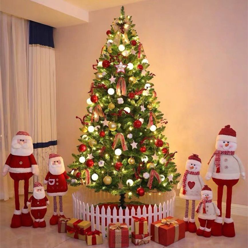 Cây Thông Noel 1m5, 1m8, 2m1 Tán Dày Đầy Đủ Phụ Kiện Trang Trí Cây Thông Noel Hàng Cao Cấp