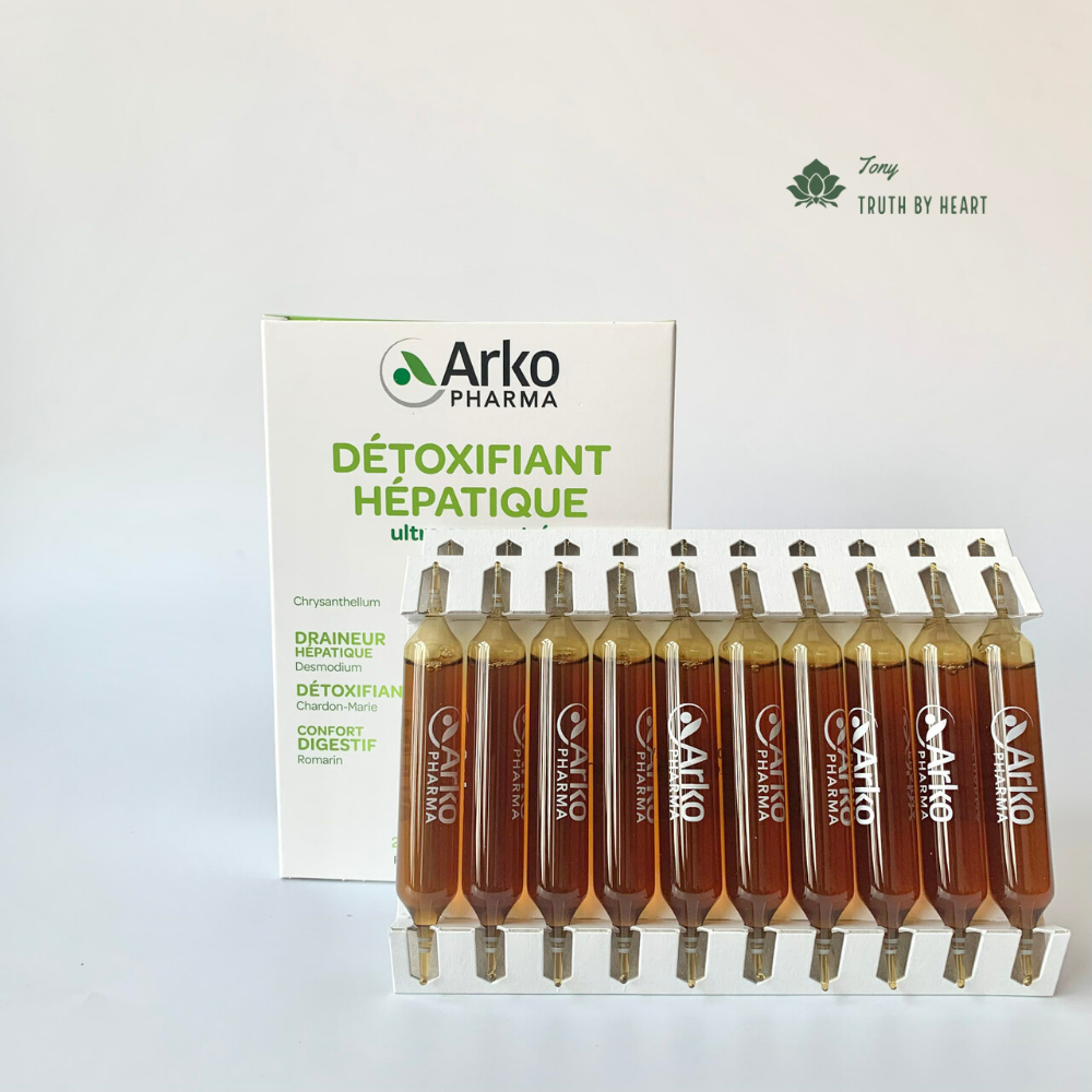 [Hàng chuẩn_Bill Pháp] Detox Thải độc gan Arkopharma DETOXIFIANT HEPATIQUE của Pháp