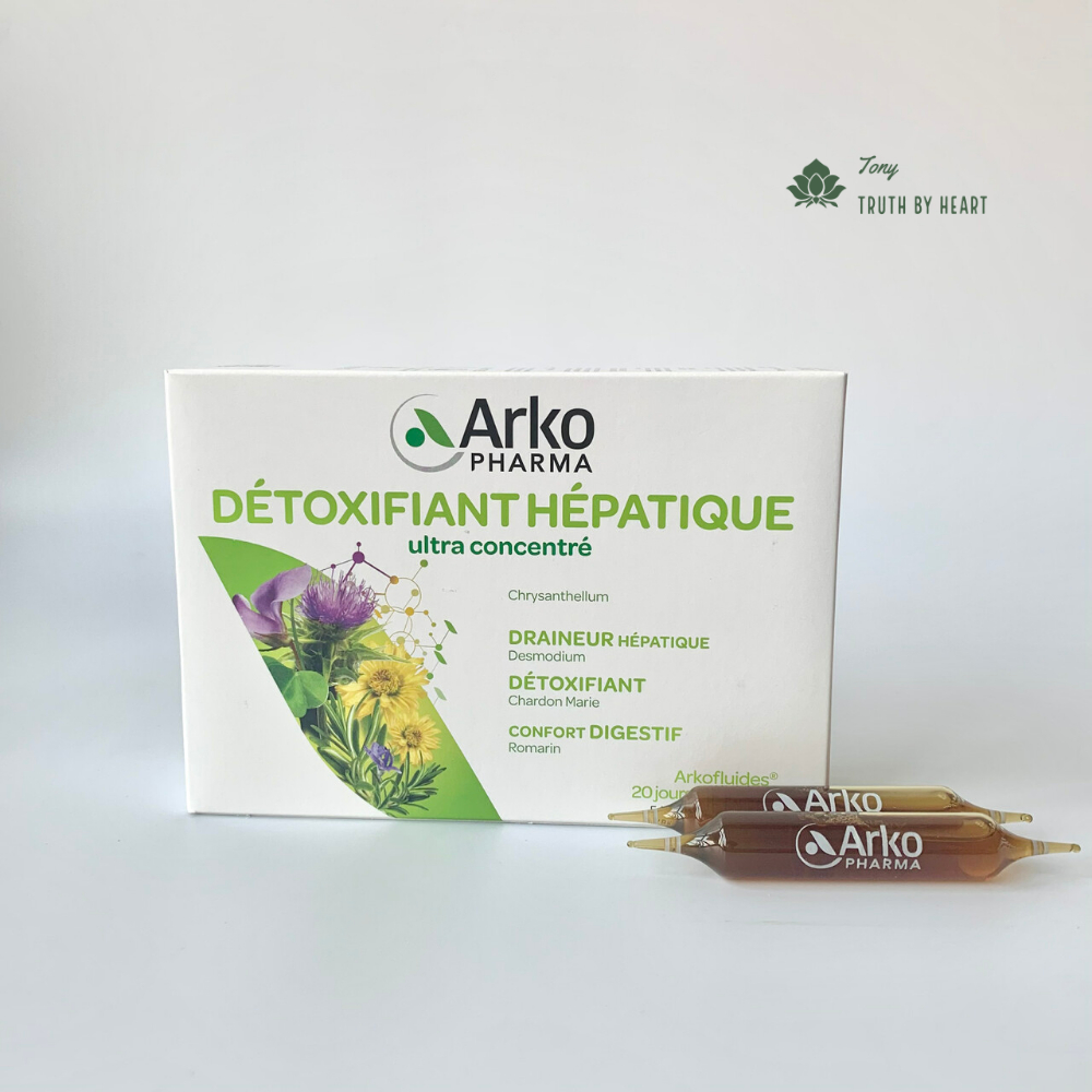 [Hàng chuẩn_Bill Pháp] Detox Thải độc gan Arkopharma DETOXIFIANT HEPATIQUE của Pháp