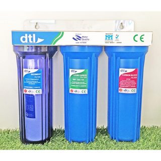 Bộ 3 cốc lọc nước 10inch cho nhà Bếp | Bộ lọc thô 3 cấp cho máy pha cafe | Bộ 3 cốc lọc thô | Bộ tiền lọc máy pha cafe