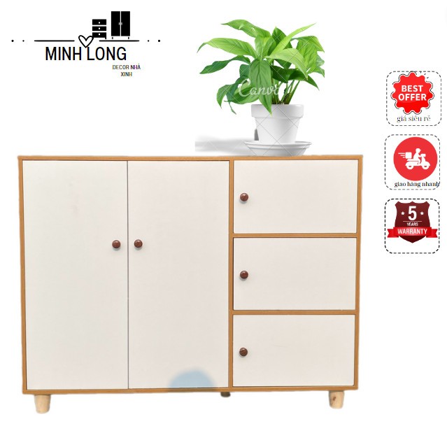 Tủ gỗ 5 cánh, tủ giày thông minh có nhiều ngăn, tiện ích. Gỗ MDF cao cấp, chắc chắn