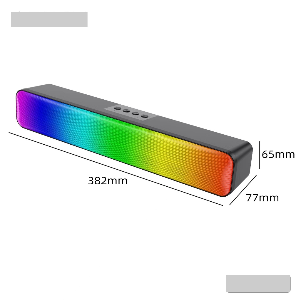 Loa Bluetooth Soundbar RGB, Có Khe Cắm Thẻ Nhớ, USB Dùng Cho Máy Tính, PC, Điện Thoại