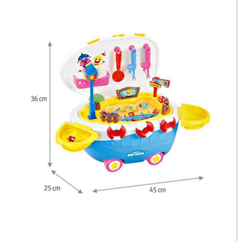BỘ CÂU CÁ - CHÒI CHÂN 2IN1 BabyShark nội địa Hàn Quốc cho bé