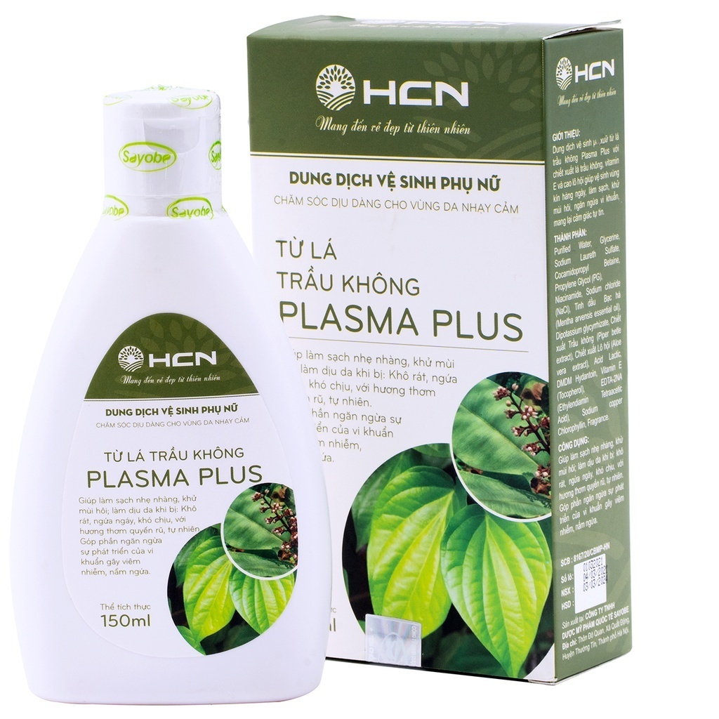 Dung Dịch Vệ Sinh Lá Trầu Không Plasma Hogi HCN Chai 150ml