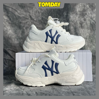Giày mlb big ball chữ ny màu trắng xanh