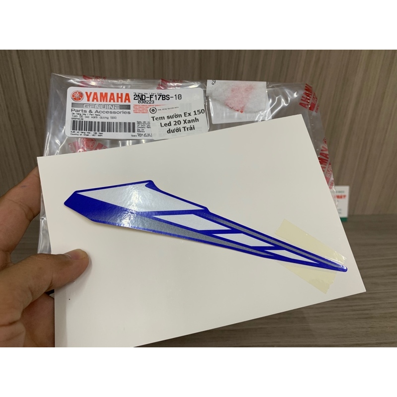 Tem sườn Ex 150 Led đời 20 Xanh dưới Trái  2NDV