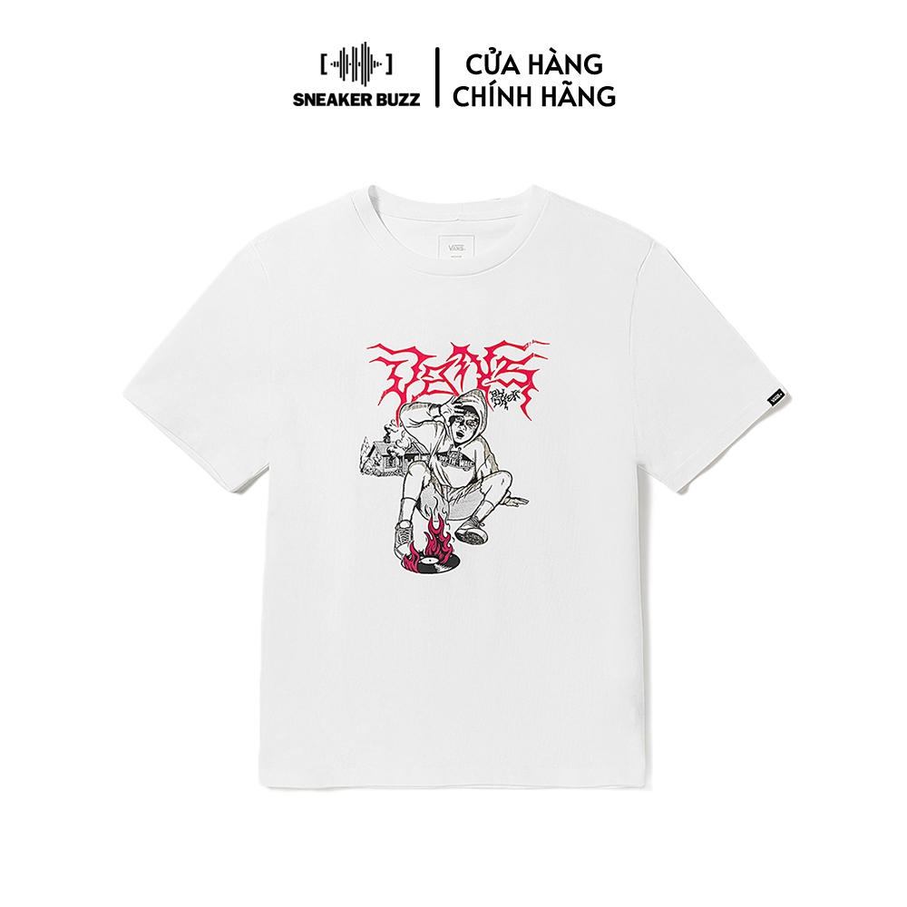 Áo Vans Okeh Fire Record Tee VN000FTZWHT