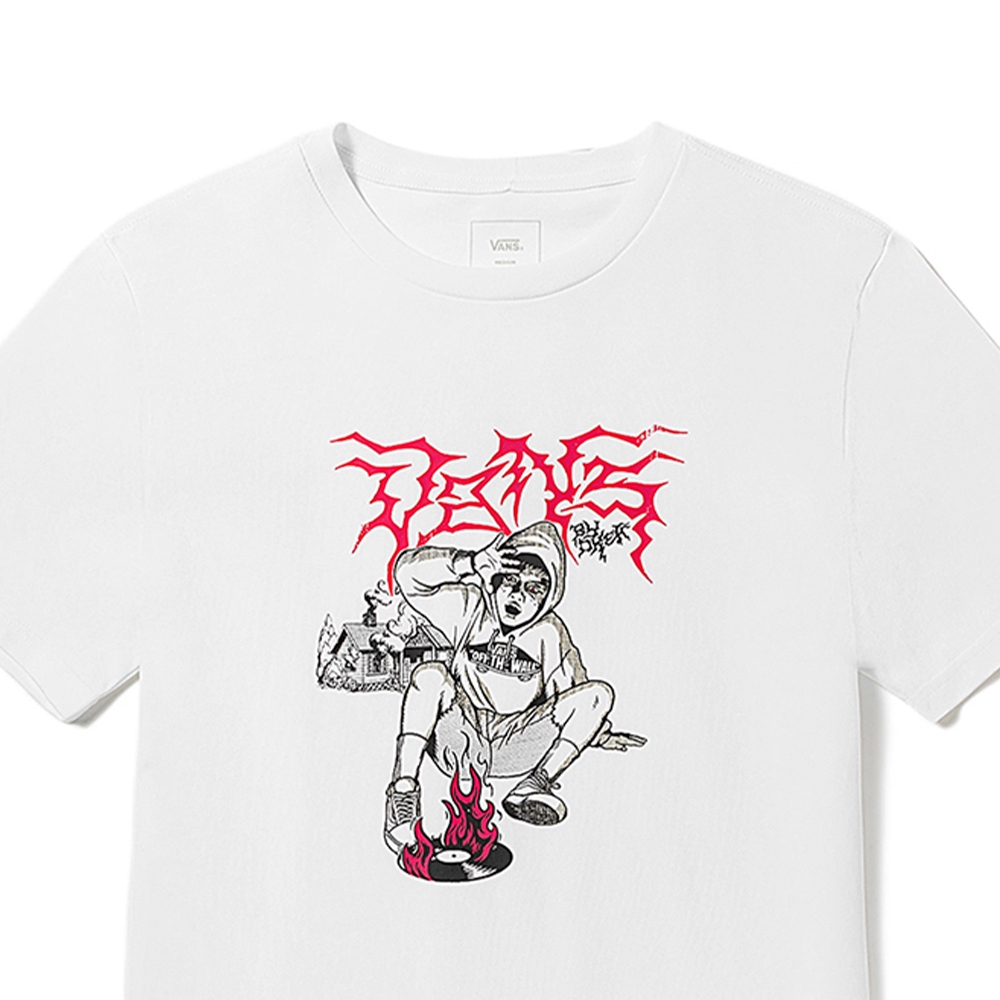 Áo Vans Okeh Fire Record Tee VN000FTZWHT