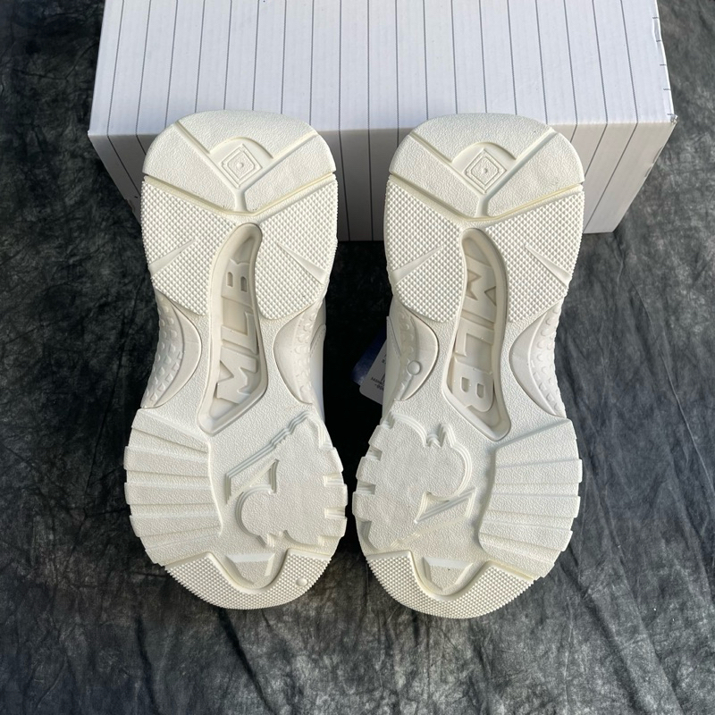 Giày MLB Big Ball Chữ NY Màu Trắng Xanh