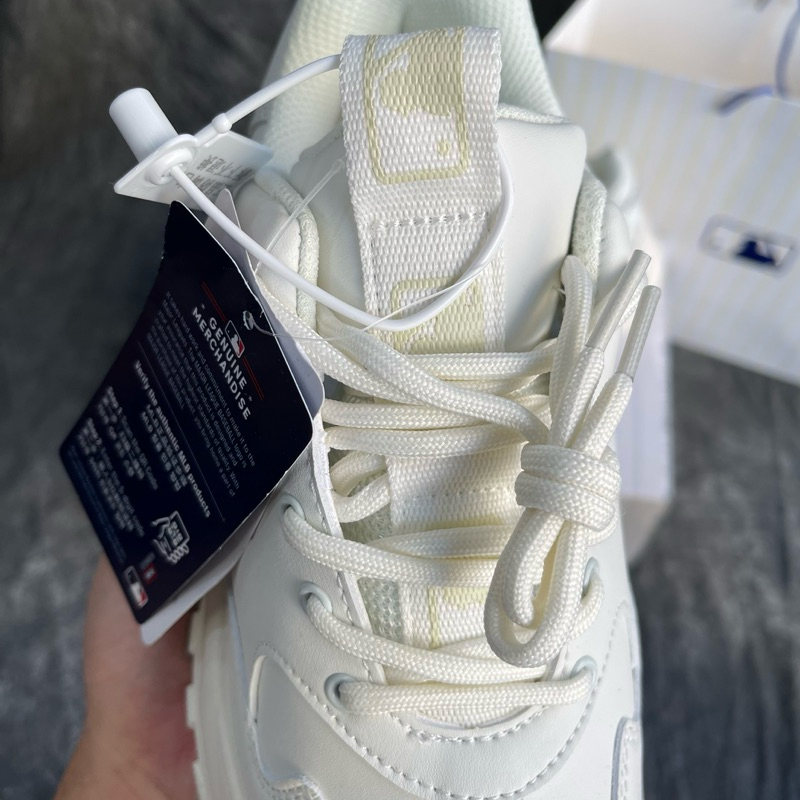 Giày MLB Big Ball Chữ NY Màu Trắng Xanh