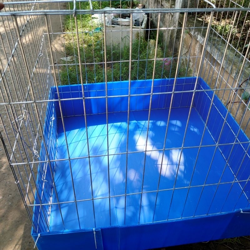 Lồng nuôi gà 80 vuông 80x80 Kèm khay Kẽm to có khóa gài