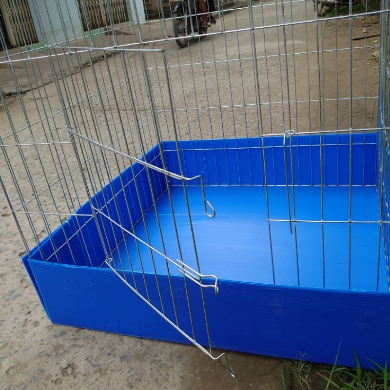 Lồng nuôi gà 80 vuông 80x80 Kèm khay Kẽm to có khóa gài