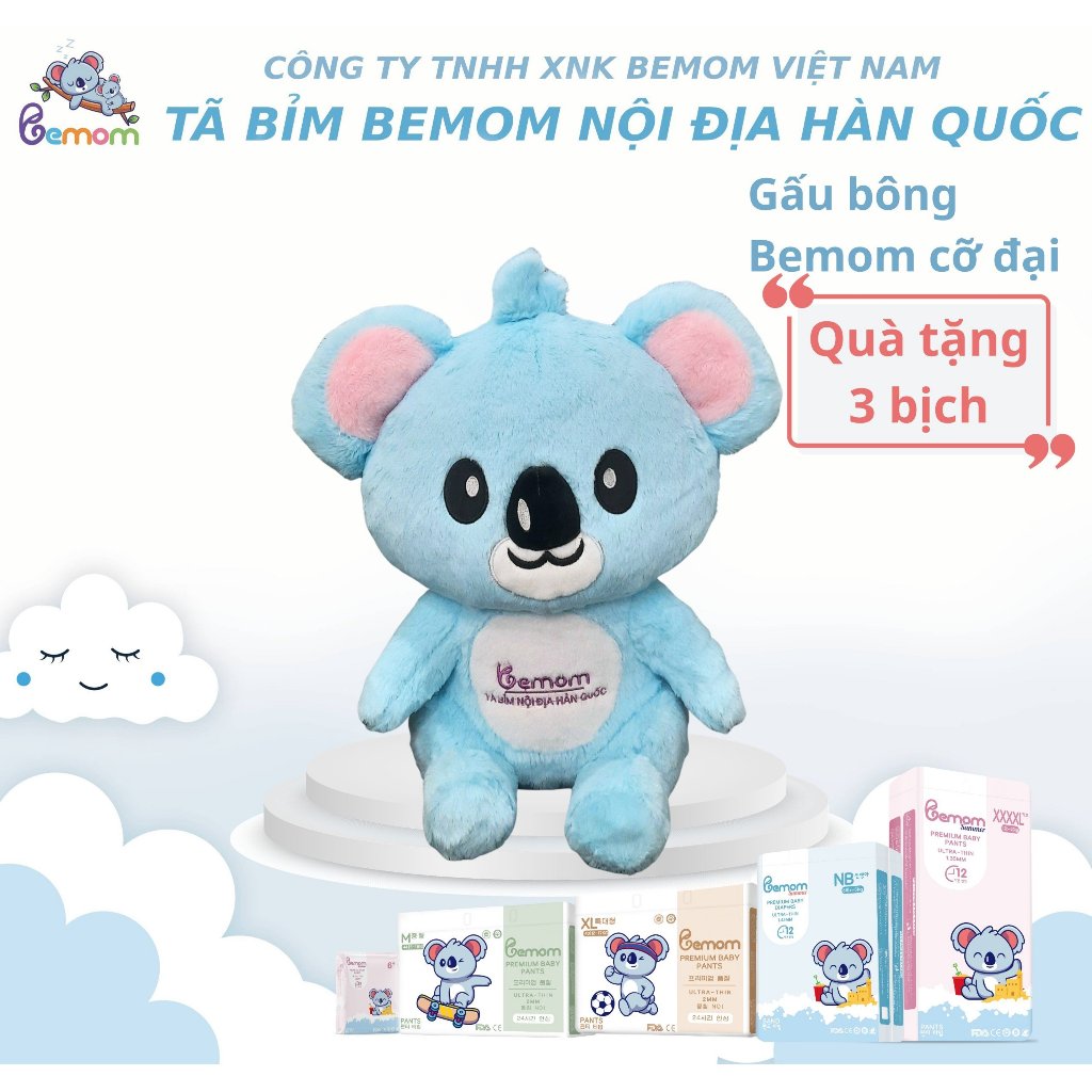 Tã/Bỉm Bemom Hàn Quốc Quần/Dán Đủ Size S56/M48/L46/M44/L42/XL40/XXL38 - Childs Day