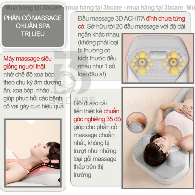 Nệm massage cao cấp toàn thân túi khí N25  xoa bóp khắp cơ thể,đệm massage toàn thân bảo hành 6 tháng