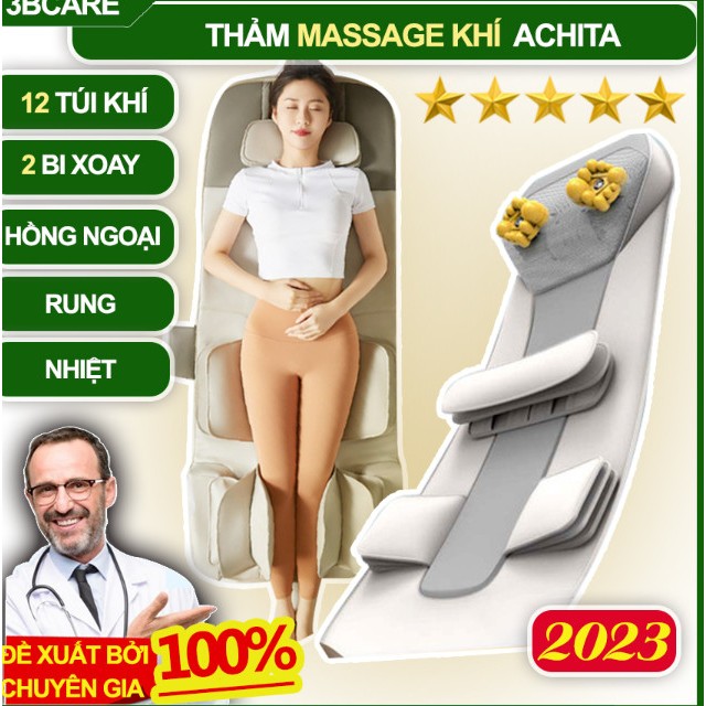 Nệm massage cao cấp toàn thân túi khí N25  xoa bóp khắp cơ thể,đệm massage toàn thân bảo hành 6 tháng