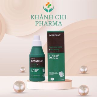 Dung dịch súc họng Betadin chai 125ml . Betadine súc miệng giúp sát khuẩn họng