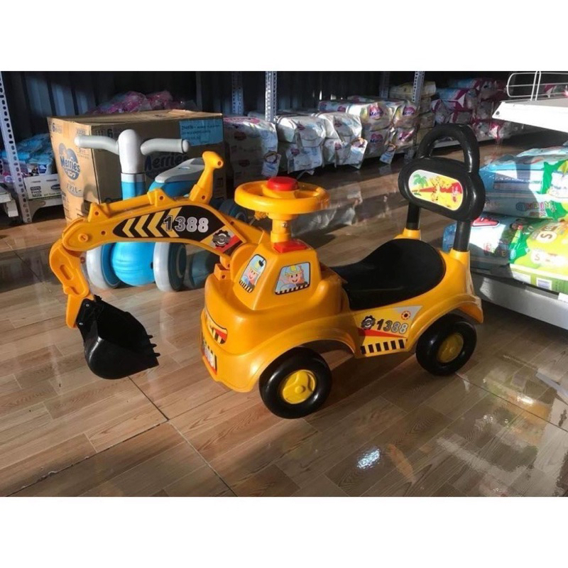 Xe Cần Cẩu 1388 ,Xe Chòi Chân Có Nhạc Đồ Chơi Cho Bé