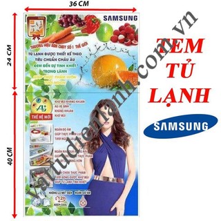 Miếng dán tủ lạnh SAMSUNG, tem tủ lạnh, tem dán tủ lạnh, tem trang trí tủ lạnh dùng cho tủ lạnh SAMSUNG