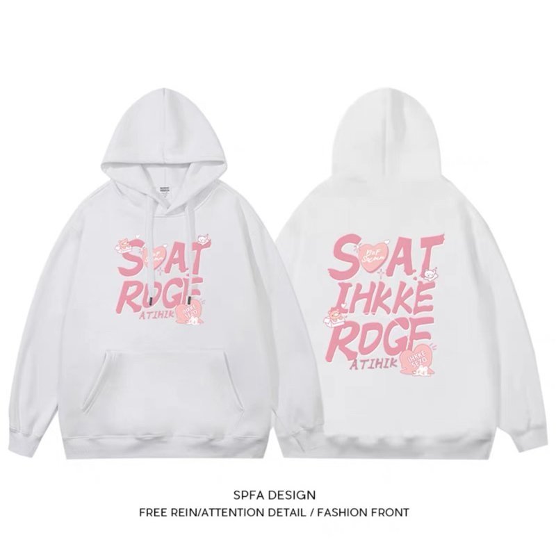Áo Hoodie Nỉ Bông Form Rộng Nam Nữ Unisex Dáng Oversize Xám Tiêu siêu CUTE- HD18