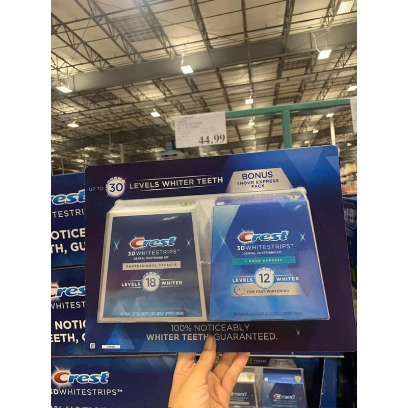 SET DÁN TRẮNG RĂNG CREST 3D WHITE - 60 miếng