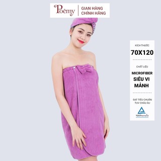 Váy quây spa, phòng tắm cao cấp Poêmy không túi sọc gân KT(70x120)