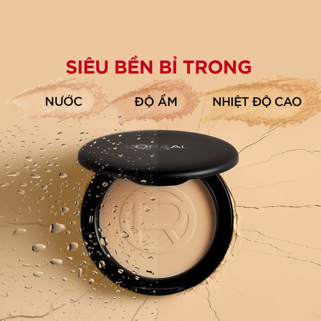Phấn Nền L'Oreal Paris Siêu Mịn Lì Infallible Oil Killer High Coverage Powder SPF32 PA+++ 6g