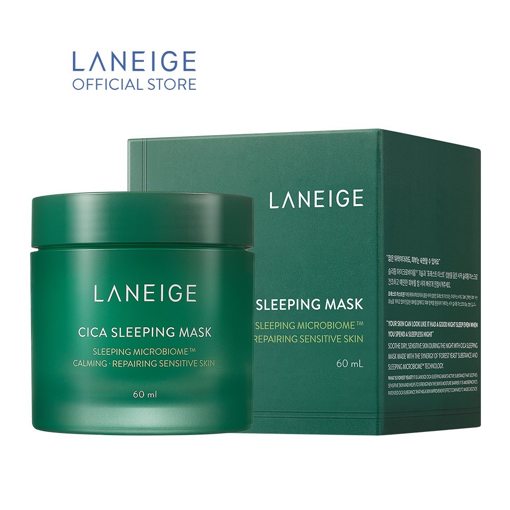 Mặt nạ ngủ phục hồi và nuôi dưỡng da LANEIGE Cica Sleeping Mask 60ML