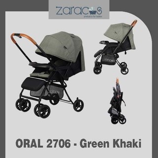 Xe đẩy cho bé zaracos oral 2706 green khaki – zaracos việt nam
