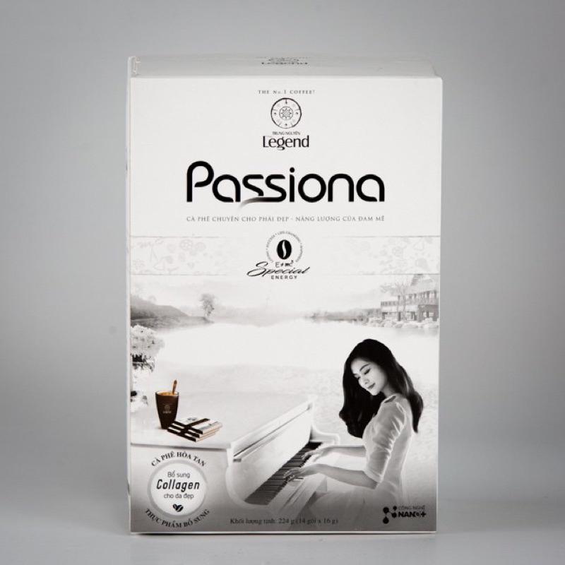 Cà phê Passiona hòa tan Passiona - Trung Nguyên Legend - Hộp 14 gói x 16gr