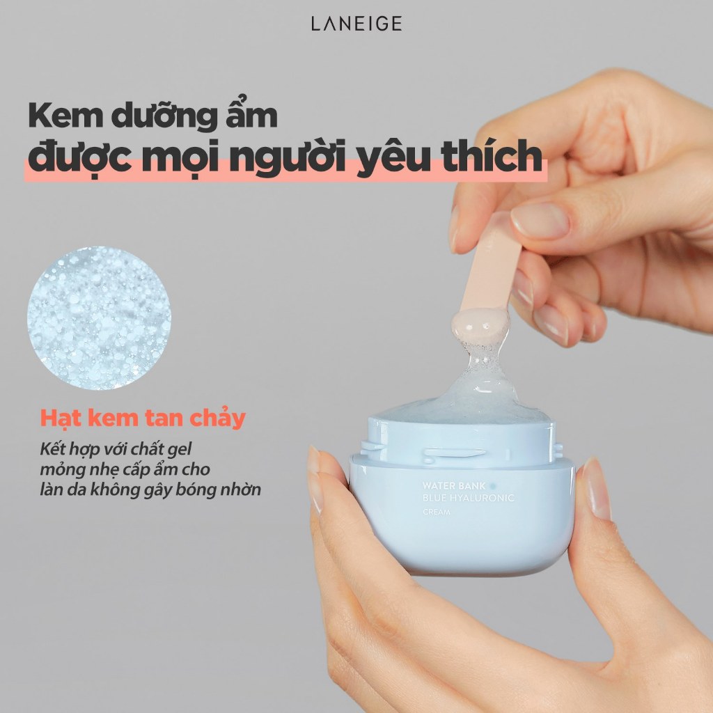 Kem Dưỡng Ẩm Cho Da Dầu Da Hỗn Hợp Laneige WaterBank Blue HA Cream 50ml