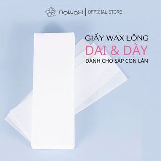 (100 tờ) Giấy wax lông dai và dày: Dành cho sáp wax con lăn và sáp wax ấm dạng hũ.