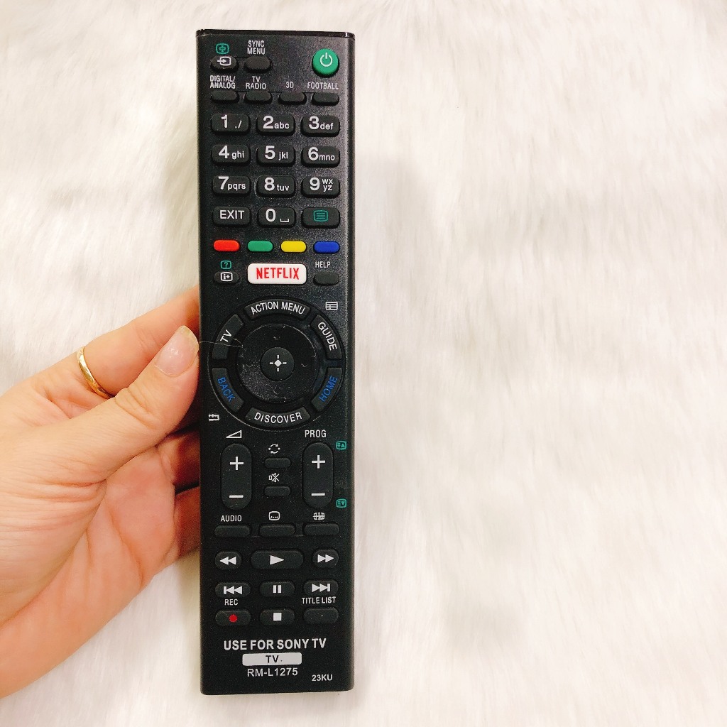 Remote điều khiển tivi Sony RM-L1275, điều khiển TV Sony các dòng LCD/LED - Tặng kèm pin