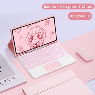 Bao da bàn phím Touchpad có LED cho SamSung Galaxy Tab S6 Lite, A7 A8, S8/S7, S8+/S7FE/S7+, S7 FE, S9, S9 FE, S9+