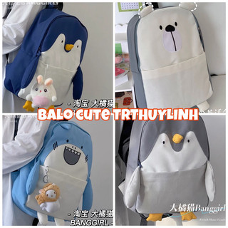 ❤️‍ Balo chim cánh cụt dễ thương đáng yêu phong cách hàn quốc, balo học sinh, sinh viên