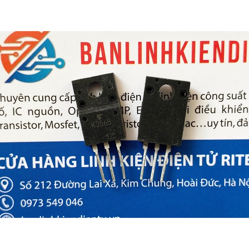 K3565, 2SK3565 MOSFET KÊNH N 5A 900V tháo máy