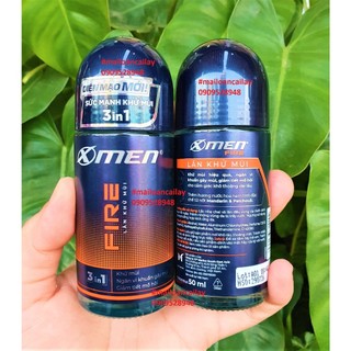 Xmen Fire lăn khử mùi 50ml tặng dây dầu gội