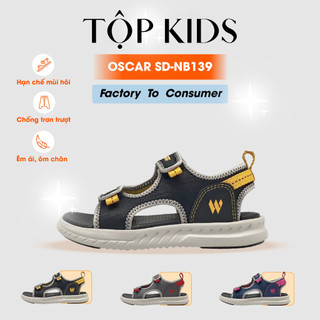 Giày sandal trẻ em vento oscar màu tro đỏ / chàm hồng sd-nb139