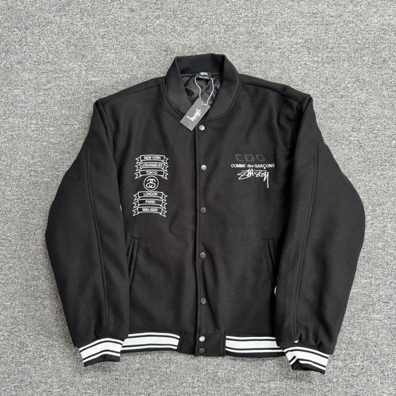 Áo Khoác Mùa Đông Stusssy CDG Trần Bông