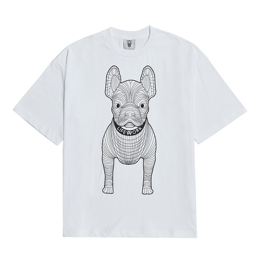 Áo phông Lifework Big Logo Basic White LW225TS990 màu trắng