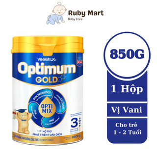 [ Date 12/24 ]Sữa bột Vinamilk Optimum Gold 3 Hộp thiếc 850g (cho trẻ từ 1 - 2 tuổi) hỗ trợ Tăng cân