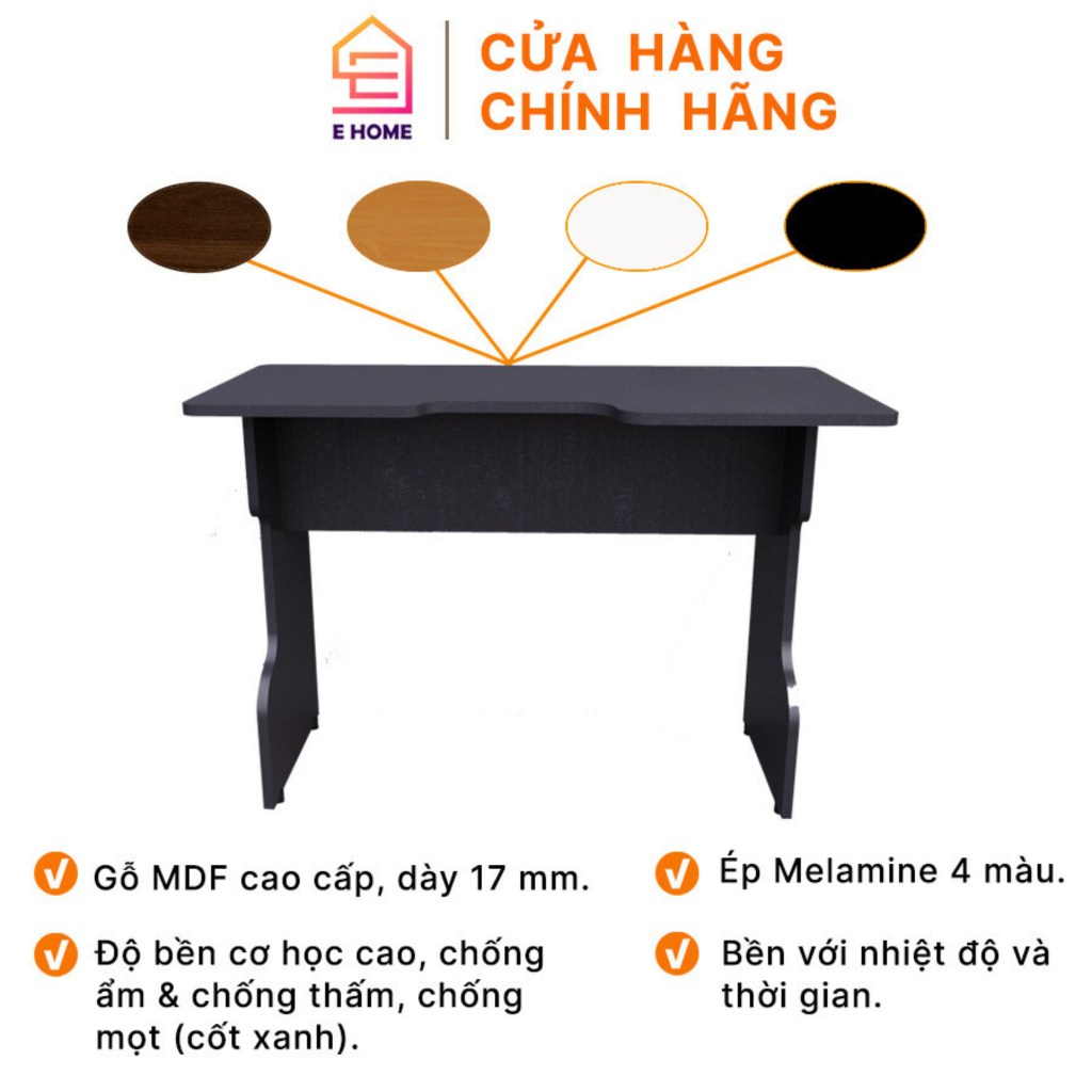 Bàn Đa Năng Kết Hợp Kết Sách Tròn Xoay và Kệ Mica EHOME Hiện Đại Thông Minh Gỗ Mdf ET Lite